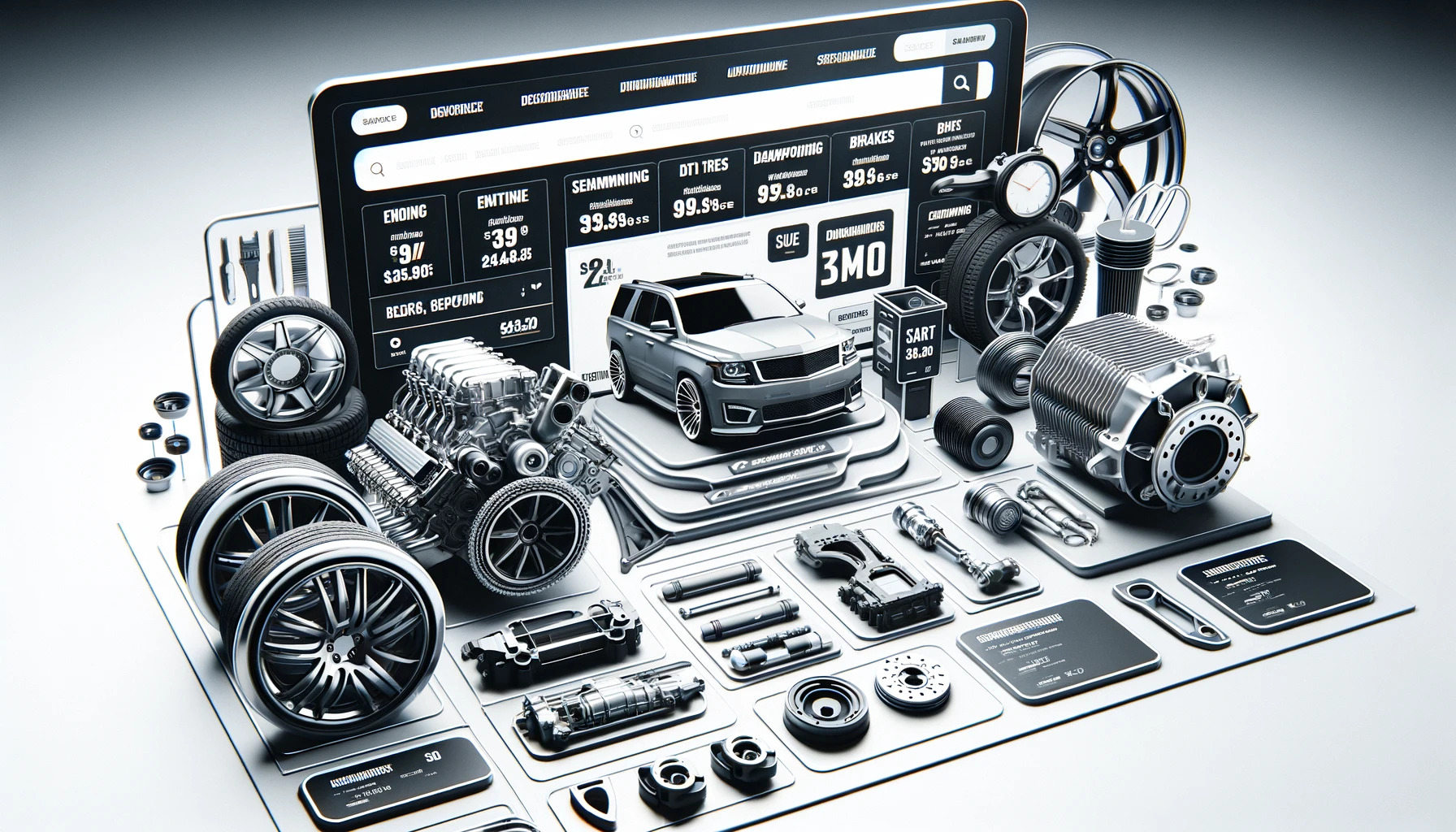 RockAuto's online auto parts catalog